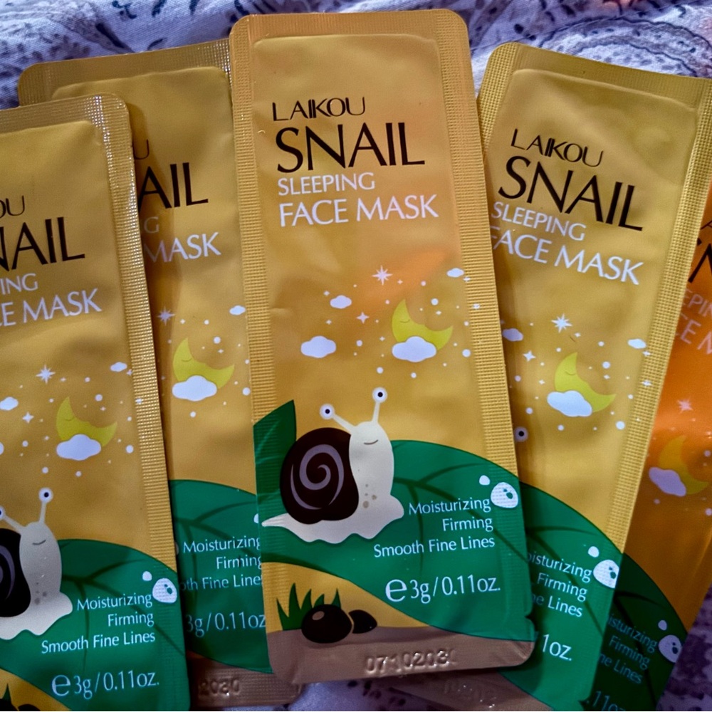 Laikou Snail Sleeping Face Mask (Set of 5) K BEAUTY